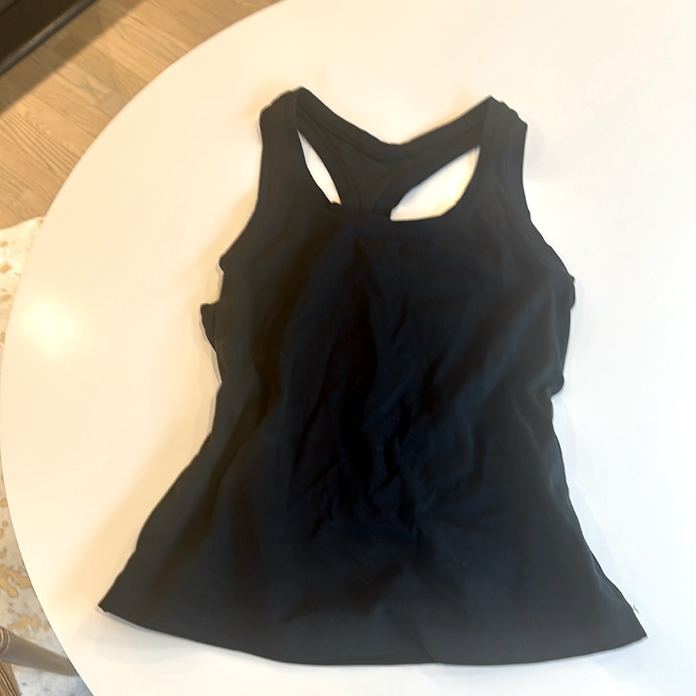 Amazon black athletic tank, size small